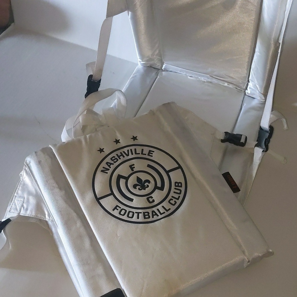 Nashville Football Club/ soccer stadium seats with back. Logo brand. Set of 2.